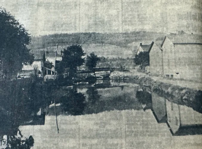 Old Photo Album: The Bald Eagle cross cut canal in Lock Haven